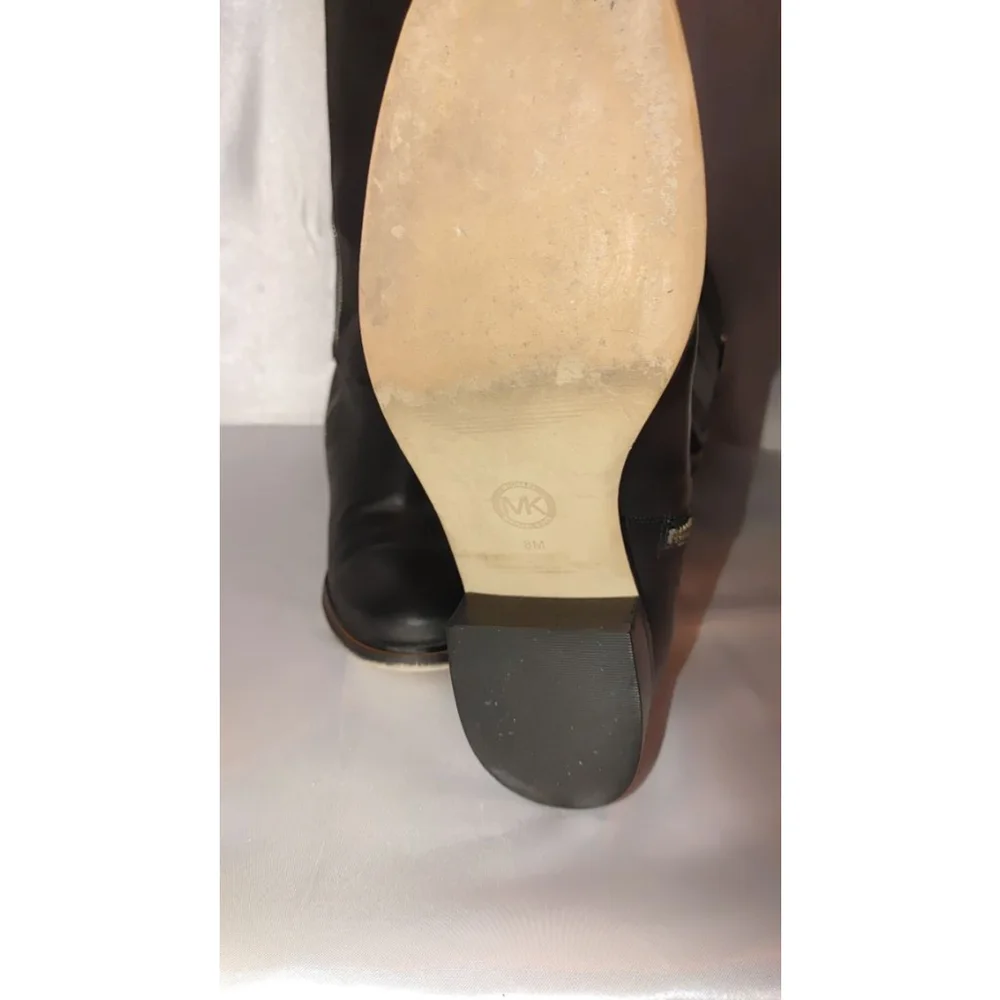 Michael Kors Fulton Harness Leather Boot Size 8M